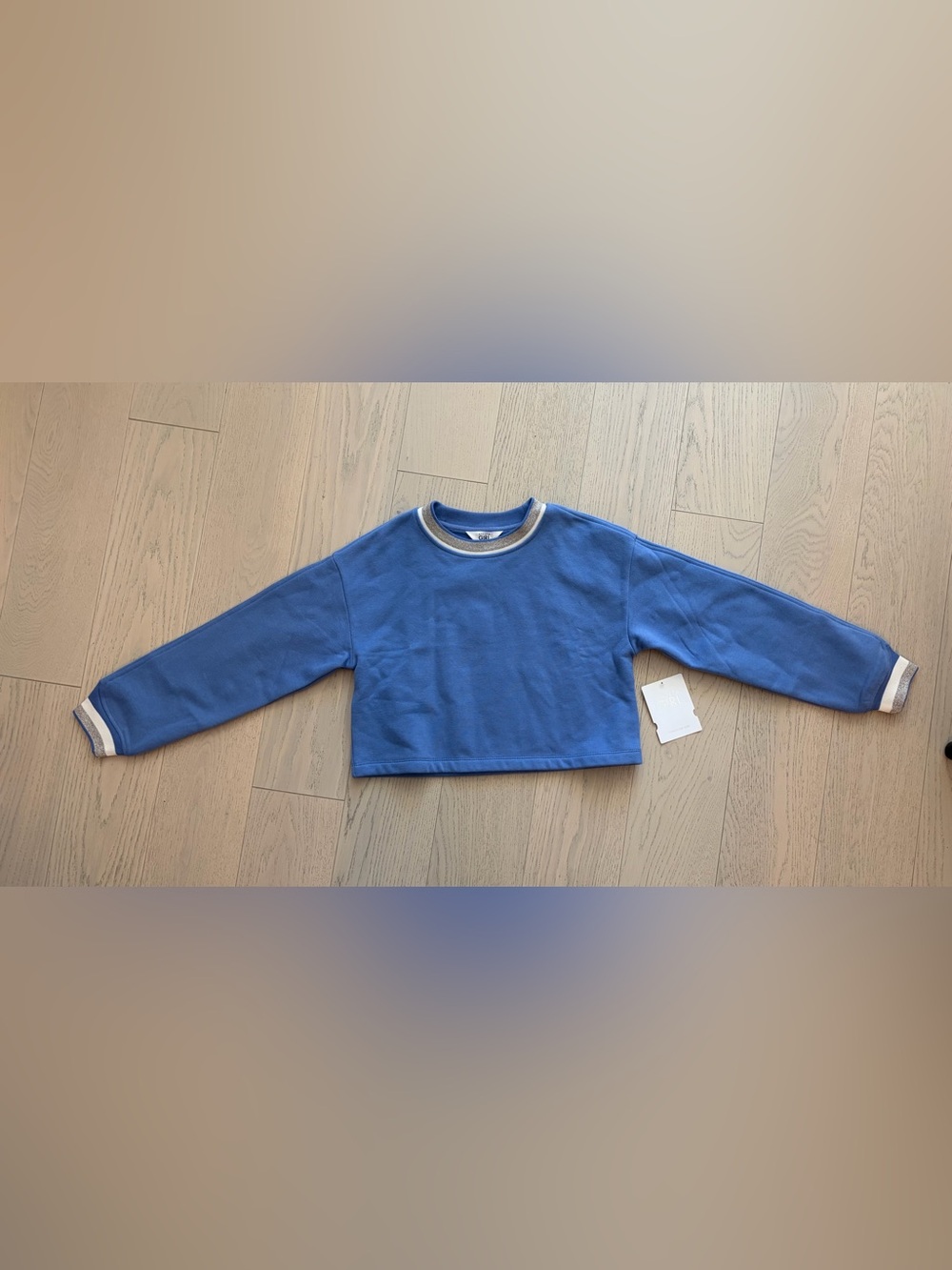 NEW!  Athleta Girl - Crewneck Top with Contrast Collar